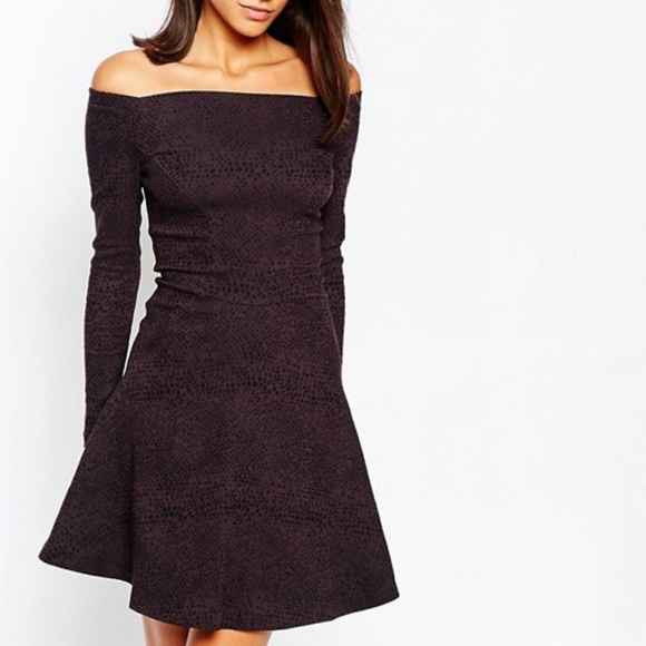 reiss off shoulder dress